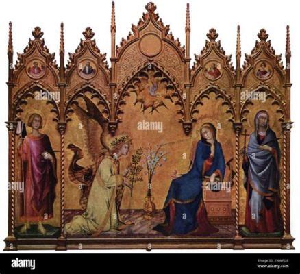  The Annunciation Tablosu: Altın Vurgulamaları ve Manevi Güçle Dolu Bir Şaheser!